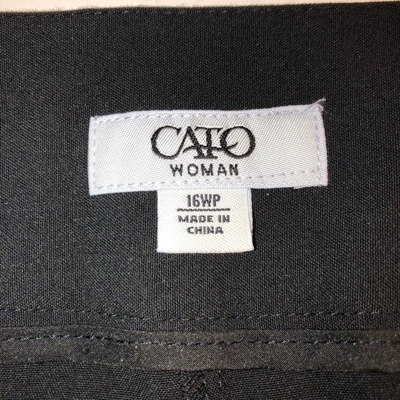 Cato - Women’s Plus Petite Black Dress Pants - Picture 3 of 4